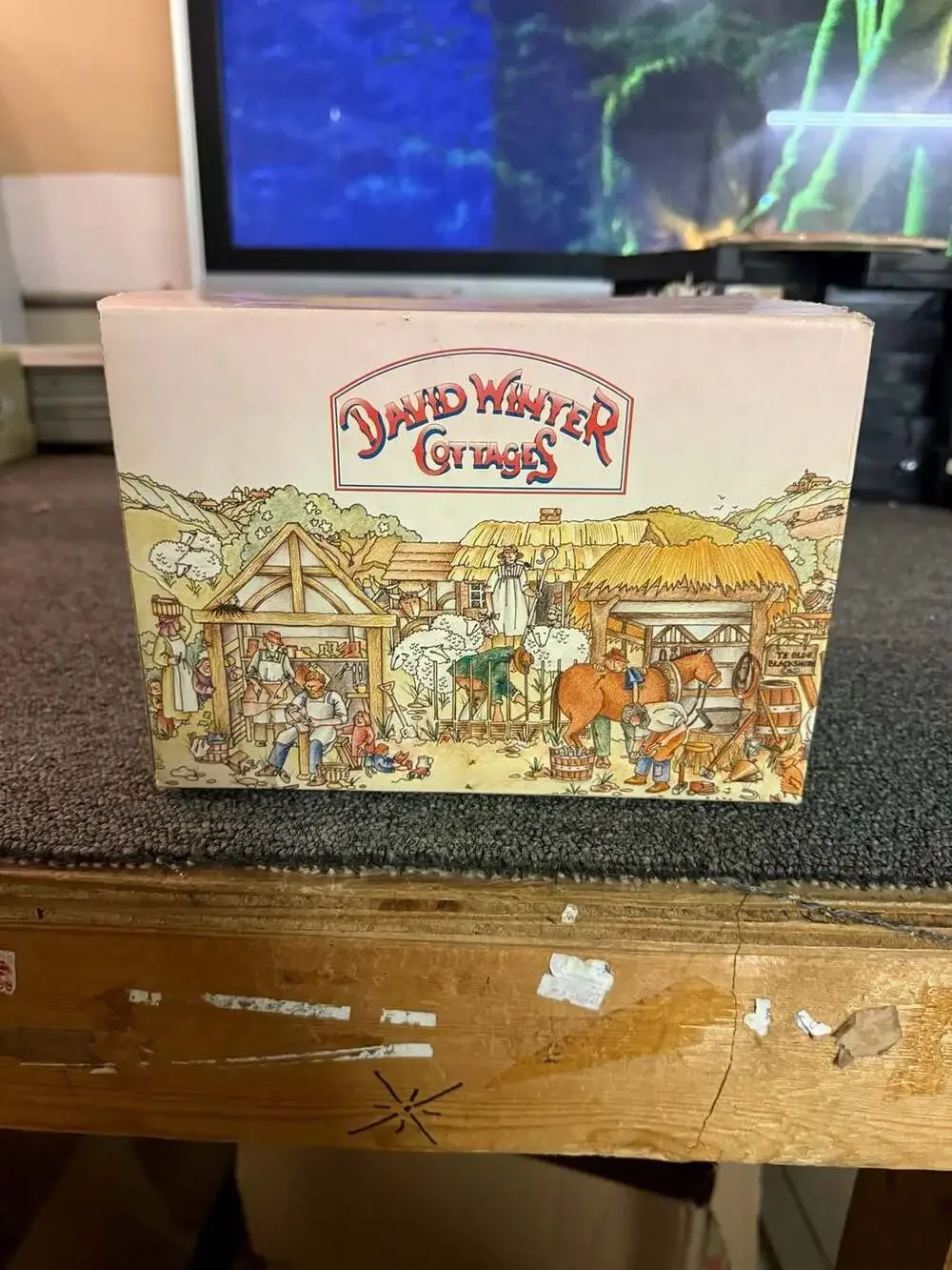 David Winter Cottages Ebenezer Scrooge's Counting House Special Christmas 1987 F